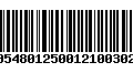 Código de Barras 00548012500121003024