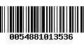 Código de Barras 0054881013536