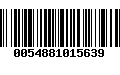 Código de Barras 0054881015639