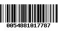 Código de Barras 0054881017787