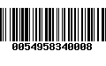 Código de Barras 0054958340008