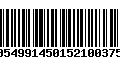 Código de Barras 00549914501521003757