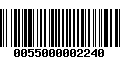 Código de Barras 0055000002240