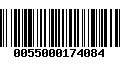 Código de Barras 0055000174084