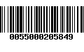 Código de Barras 0055000205849