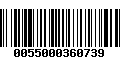 Código de Barras 0055000360739