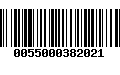 Código de Barras 0055000382021