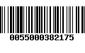 Código de Barras 0055000382175