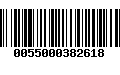 Código de Barras 0055000382618