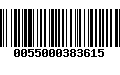 Código de Barras 0055000383615