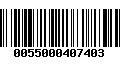 Código de Barras 0055000407403