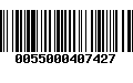 Código de Barras 0055000407427