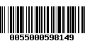 Código de Barras 0055000598149