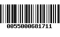 Código de Barras 0055000681711