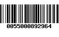 Código de Barras 0055000892964