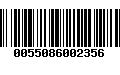 Código de Barras 0055086002356