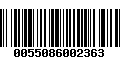 Código de Barras 0055086002363