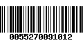 Código de Barras 0055270091012