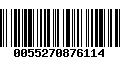 Código de Barras 0055270876114