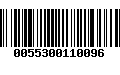 Código de Barras 0055300110096