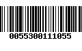 Código de Barras 0055300111055