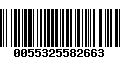 Código de Barras 0055325582663