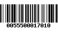 Código de Barras 0055500017010