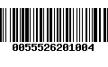 Código de Barras 0055526201004