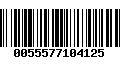 Código de Barras 0055577104125