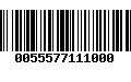 Código de Barras 0055577111000