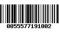 Código de Barras 0055577191002