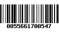 Código de Barras 0055661700547