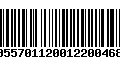 Código de Barras 00557011200122004688