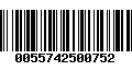 Código de Barras 0055742500752