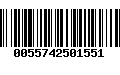 Código de Barras 0055742501551