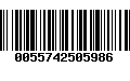 Código de Barras 0055742505986