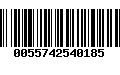 Código de Barras 0055742540185