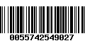 Código de Barras 0055742549027