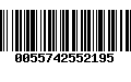 Código de Barras 0055742552195