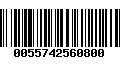 Código de Barras 0055742560800