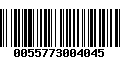 Código de Barras 0055773004045