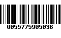 Código de Barras 0055775905036