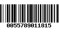 Código de Barras 0055789011815