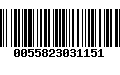 Código de Barras 0055823031151