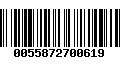 Código de Barras 0055872700619