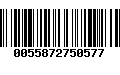 Código de Barras 0055872750577
