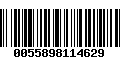 Código de Barras 0055898114629