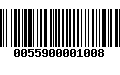 Código de Barras 0055900001008