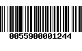 Código de Barras 0055900001244