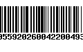 Código de Barras 00559202600422004939